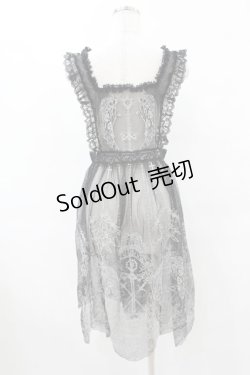 画像2: Mademoiselle Pearl（海外ロリータブランド） / The Sword Of Maria Apron Free ブラック H-25-05-18-1045-0-OP-NS-ZH