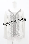 axes femme / 裾レースプルオーバー M アイボリー H-25-05-18-1050-AX-TO-NS-ZH