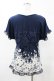 画像2: axes femme / 花柄ドットトップス M ネイビー H-25-05-18-1056-AX-TO-NS-ZH (2)