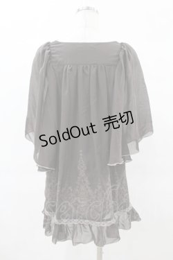 画像2: axes femme / ローズレースシフォンブラウス M ブラウン H-25-05-18-1057-AX-BL-NS-ZH