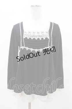 画像1: axes femme / バックリボンプルオーバー M ブラック H-25-05-18-1059-AX-TO-NS-ZH
