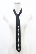 PEACE NOW / ロゴプリントネクタイ  ブラック H-25-05-18-1009-PU-ZA-NS-ZH