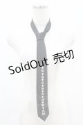 PEACE NOW / ロゴプリントネクタイ  ブラック H-25-05-18-1009-PU-ZA-NS-ZH