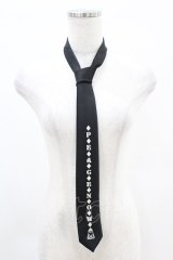 PEACE NOW / ロゴプリントネクタイ  ブラック H-25-05-18-1009-PU-ZA-NS-ZH