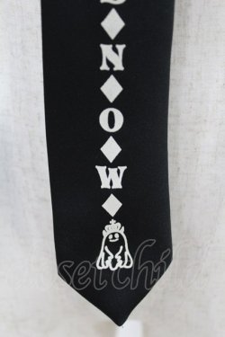 画像2: PEACE NOW / ロゴプリントネクタイ  ブラック H-25-05-18-1009-PU-ZA-NS-ZH