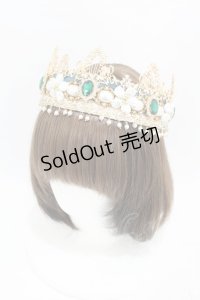Long Ears&Sharp Ears（海外ロリータブランド） / The Kingdom of Fairies The Queen's Coronation Jewelry Crown  グリーン H-25-05-18-1010-0-AC-NS-ZH