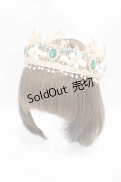 画像1: Long Ears&Sharp Ears（海外ロリータブランド） / The Kingdom of Fairies The Queen's Coronation Jewelry Crown  グリーン H-25-05-18-1010-0-AC-NS-ZH