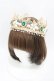 画像1: Long Ears&Sharp Ears（海外ロリータブランド） / The Kingdom of Fairies The Queen's Coronation Jewelry Crown  グリーン H-25-05-18-1010-0-AC-NS-ZH (1)