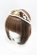 Long Ears&Sharp Ears（海外ロリータブランド） / The Kingdom of Fairies The Queen's Coronation Pearl Crown  ゴールド H-25-05-18-1011-0-AC-NS-ZH