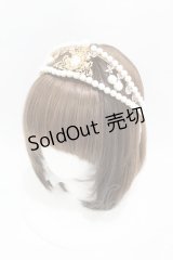 Long Ears&Sharp Ears（海外ロリータブランド） / The Kingdom of Fairies The Queen's Coronation Pearl Crown  ゴールド H-25-05-18-1011-0-AC-NS-ZH