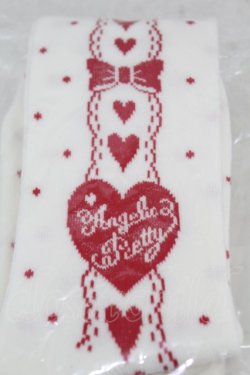 画像2: Angelic Pretty / あこがれリボンオーバーニー  オフ/レッド H-25-05-18-1014-AP-ZA-NS-ZH