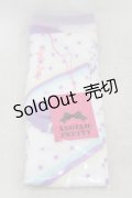 Angelic Pretty / マシュマロボーダーオーバーニー  オフ/ラベンダー H-25-05-18-1015-AP-ZA-NS-ZH
