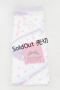 Angelic Pretty / マシュマロボーダーオーバーニー  オフ/ラベンダー H-25-05-18-1015-AP-ZA-NS-ZH