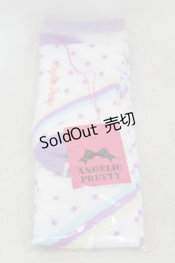 画像1: Angelic Pretty / マシュマロボーダーオーバーニー  オフ/ラベンダー H-25-05-18-1015-AP-ZA-NS-ZH