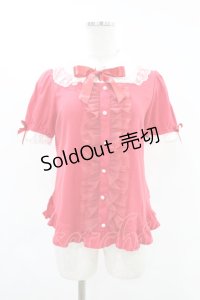 Angelic Pretty / スクエア付け襟カットソー Free レッド H-25-05-18-1025-AP-TO-NS-ZH