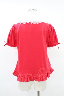 画像2: Angelic Pretty / スクエア付け襟カットソー Free レッド H-25-05-18-1025-AP-TO-NS-ZH