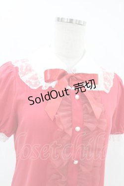 画像4: Angelic Pretty / スクエア付け襟カットソー Free レッド H-25-05-18-1025-AP-TO-NS-ZH