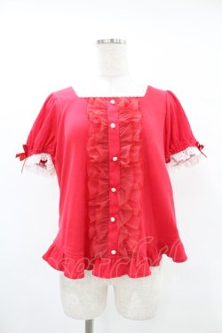 画像5: Angelic Pretty / スクエア付け襟カットソー Free レッド H-25-05-18-1025-AP-TO-NS-ZH
