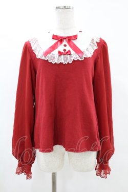 画像1: Angelic Pretty / Fantasyラウンド切替カットソー Free レッド H-25-05-18-1026-AP-TO-NS-ZH
