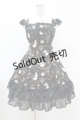 BABY,THE STARS SHINE BRIGHT / 天使が囁く聖夜の旋律柄ミカエルジャンパースカート Free ブラック H-25-05-18-1030-BA-OP-NS-ZH