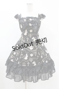BABY,THE STARS SHINE BRIGHT / 天使が囁く聖夜の旋律柄ミカエルジャンパースカート Free ブラック H-25-05-18-1030-BA-OP-NS-ZH