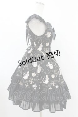 画像3: BABY,THE STARS SHINE BRIGHT / 天使が囁く聖夜の旋律柄ミカエルジャンパースカート Free ブラック H-25-05-18-1030-BA-OP-NS-ZH