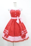Angelic Pretty / Candy Popジャンパースカート Free レッド H-25-05-18-1031-AP-OP-NS-ZH