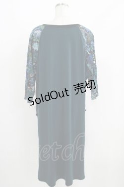 画像3: Qutie Frash / スリットロングカットソー  ブルーグリーン H-25-05-19-025-QU-TO-KB-ZH