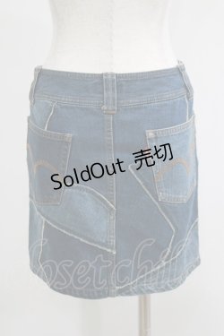 画像3: HYSTERIC GLAMOUR / パッチデニムスカート  ブルー H-25-05-19-043-PU-SK-KB-ZH