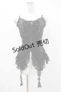 Qutie Frash / ビスチェキャミ  黒 H-25-05-19-1040-QU-TO-KB-ZH