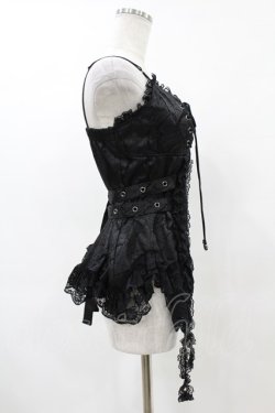 画像3: Qutie Frash / ビスチェキャミ  黒 H-25-05-19-1040-QU-TO-KB-ZH