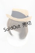 Jane Marple Dans Le Salon / グログランリボンストローHAT  ナチュラル×ネイビーリボン H-25-05-19-1006-JM-AC-KB-ZH