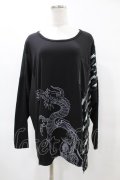 Qutie Frash / 切替ドルマンカットソー  黒 H-25-05-19-1048-QU-TO-KB-ZH