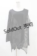 Qutie Frash / 肩開きドルマンカットソー  黒 H-25-05-19-1049-QU-TO-KB-ZH