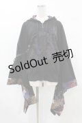 Qutie Frash / 着物パーカー  黒 H-25-05-19-1052-QU-TO-KB-ZH