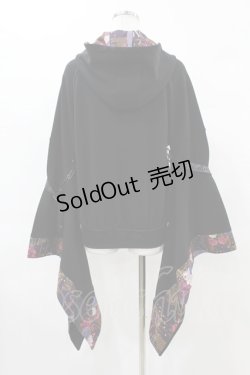 画像2: Qutie Frash / 着物パーカー  黒 H-25-05-19-1052-QU-TO-KB-ZH