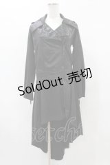 Qutie Frash / ライダースジャケットワンピース  黒 H-25-05-19-1060-QU-OP-KB-ZH
