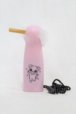 画像1: NieR Clothing / イルミネーション機能付きハンディファン【ちゃむちゃむ】  ピンク H-25-05-19-1017-PU-ZA-KB-ZH