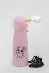 NieR Clothing / イルミネーション機能付きハンディファン【ちゃむちゃむ】  ピンク H-25-05-19-1019-PU-ZA-KB-ZH