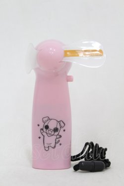 画像1: NieR Clothing / イルミネーション機能付きハンディファン【ちゃむちゃむ】  ピンク H-25-05-19-1019-PU-ZA-KB-ZH