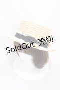 Anges et Demons / コサージュレースストローハット   H-25-05-19-1003-GO-AC-KB-ZH