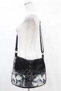 Qutie Frash / 和柄ショルダーバッグ  黒 H-25-05-19-1025-QU-BG-KB-ZH