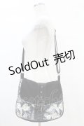 Qutie Frash / 和柄ショルダーバッグ  黒 H-25-05-19-1025-QU-BG-KB-ZH