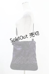 Qutie Frash / 2Wayジャガードショルダー  黒×紫 H-25-05-19-1027-QU-BG-KB-ZH