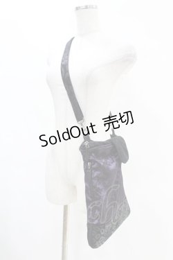 画像2: Qutie Frash / 2Wayジャガードショルダー  黒×紫 H-25-05-19-1027-QU-BG-KB-ZH