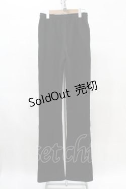 画像2: 【SALE】NieR CLOTHING / ロゴコード刺繍パンツ  黒 H-25-05-19-1032-PU-PA-KB-ZT041