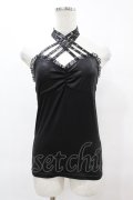 Qutie Frash / クロスキャミ  黒 H-25-05-19-1039-QU-TO-KB-ZH