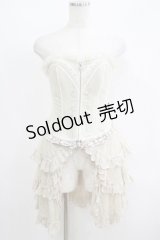 Ozz oneste / 薔薇刺繍オーバーコルセット  アイボリー H-25-05-19-049-OO-ZA-KB-ZH