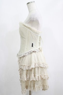 画像2: Ozz oneste / 薔薇刺繍オーバーコルセット  アイボリー H-25-05-19-049-OO-ZA-KB-ZH