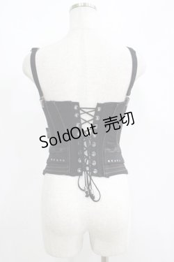 画像3: Ozz Croce / 刺繍コルセットビスチェ  黒 H-25-05-19-054-OO-TO-KB-ZH